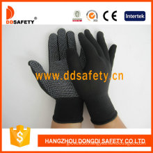 Nylon /Polyester Gloves with Seamless and PVC Gloves (DKP418)